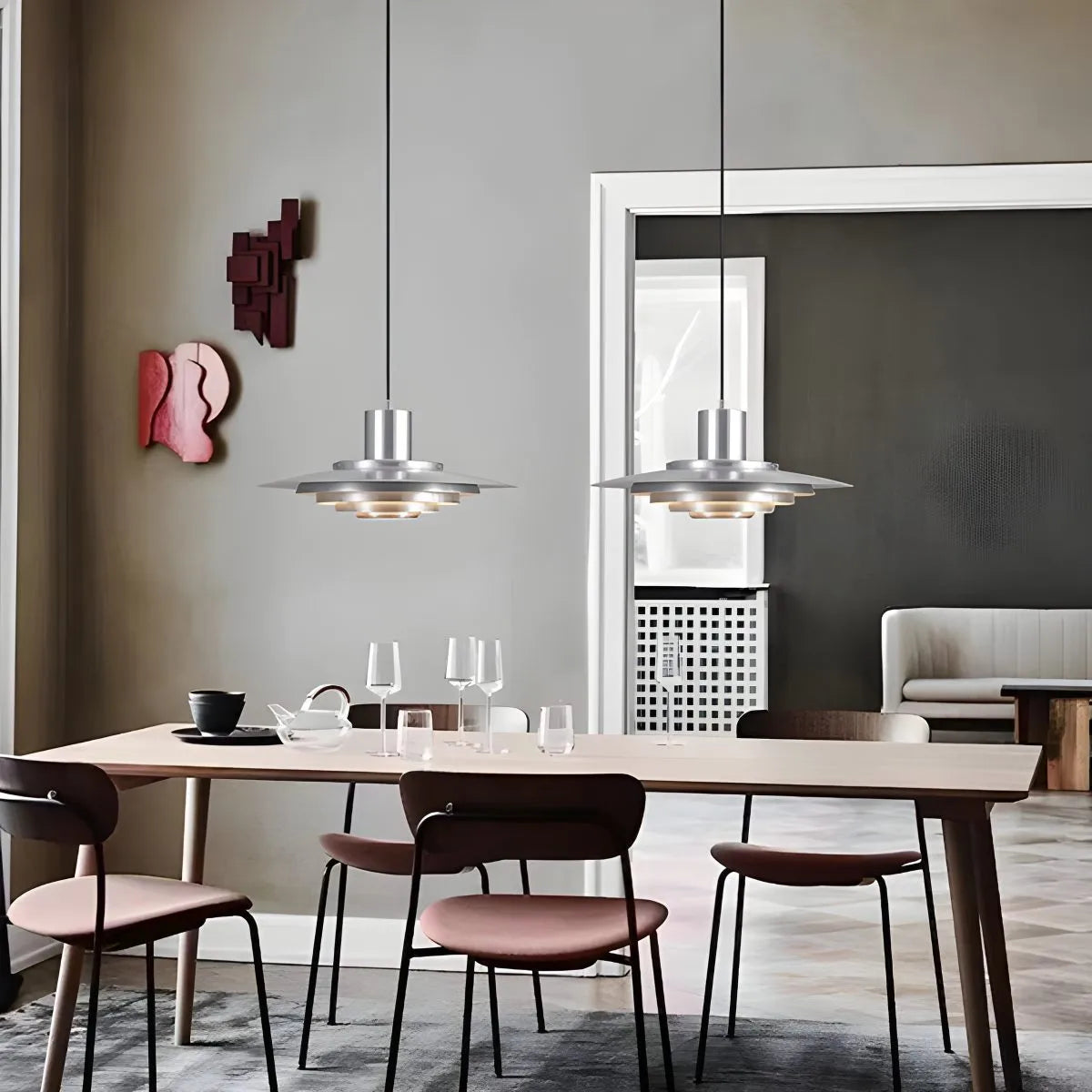 Feyran Nordic Cream Style UFO Pendant Lamp