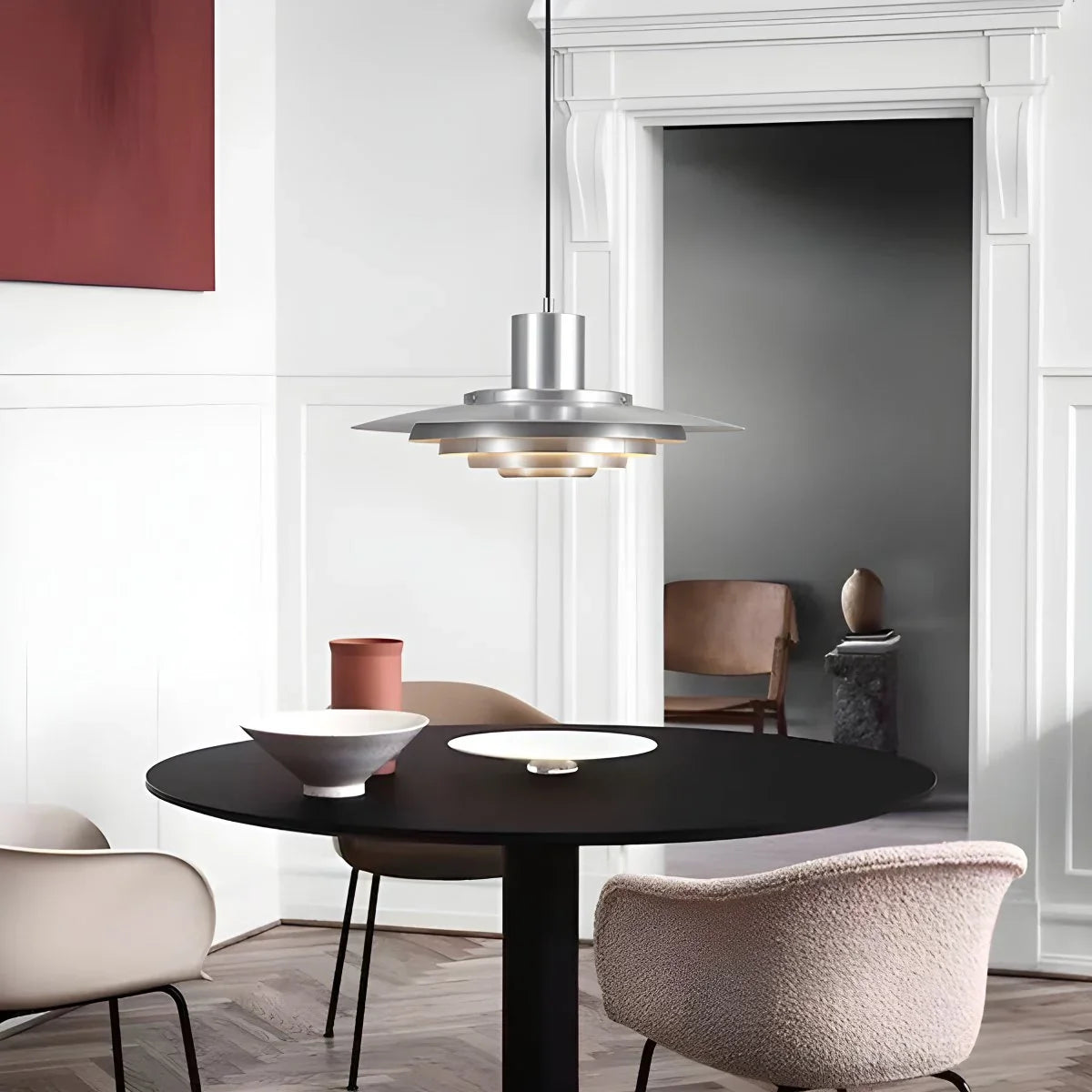 Feyran Nordic Cream Style UFO Pendant Lamp