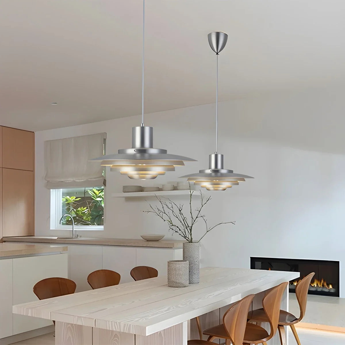 Feyran Nordic Cream Style UFO Pendant Lamp