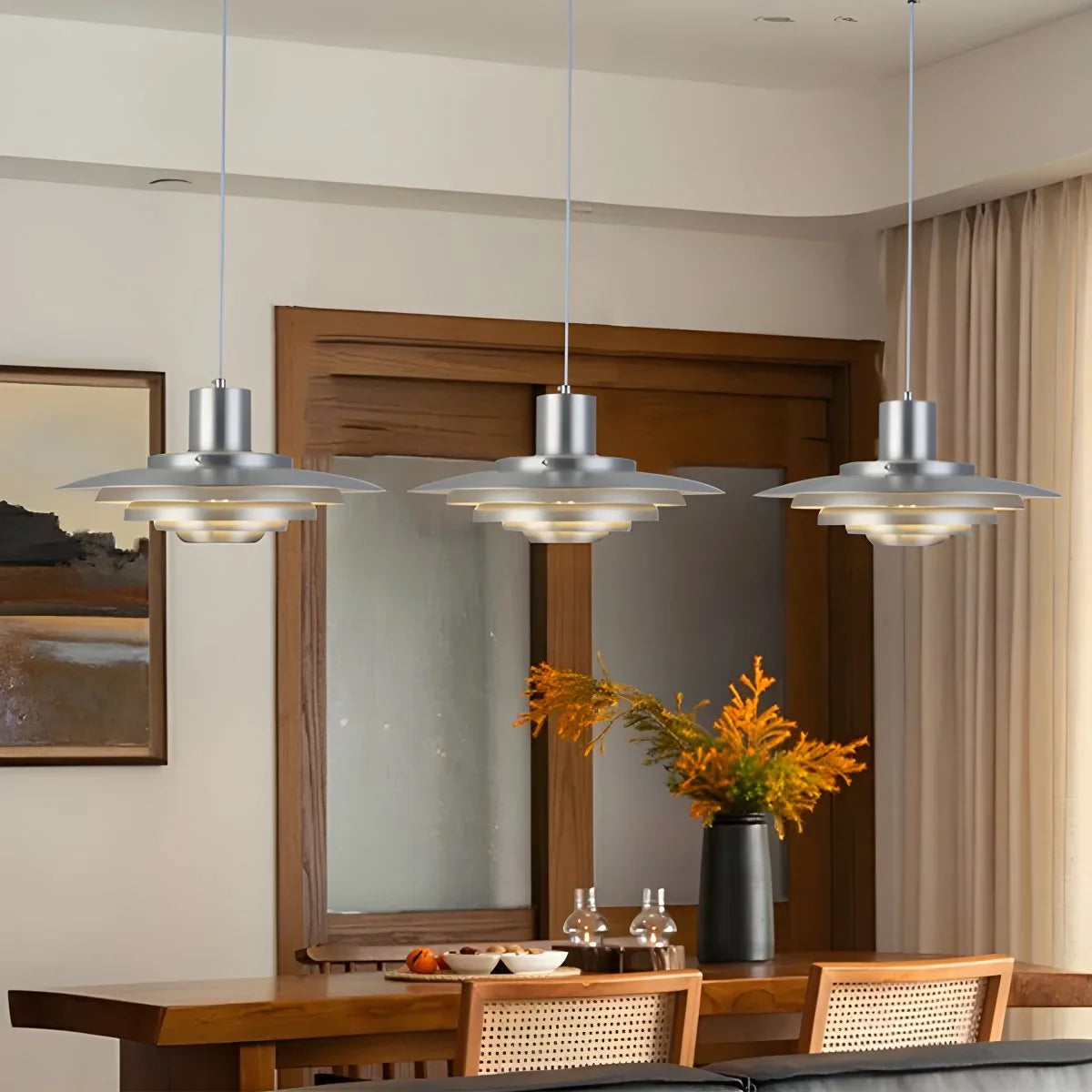 Feyran Nordic Cream Style UFO Pendant Lamp