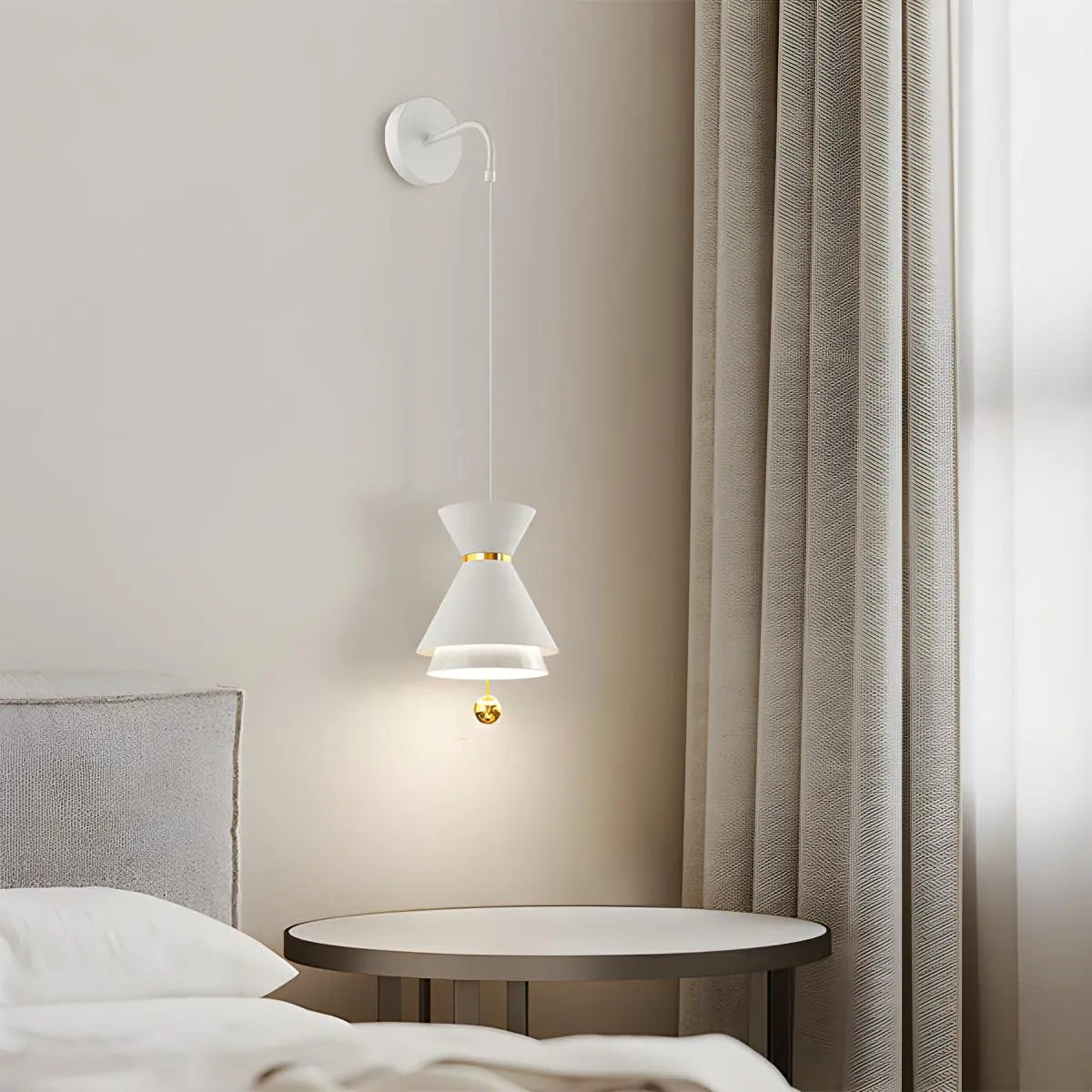 Feyran Modern Minimalist White LED Pendant & Wall Light