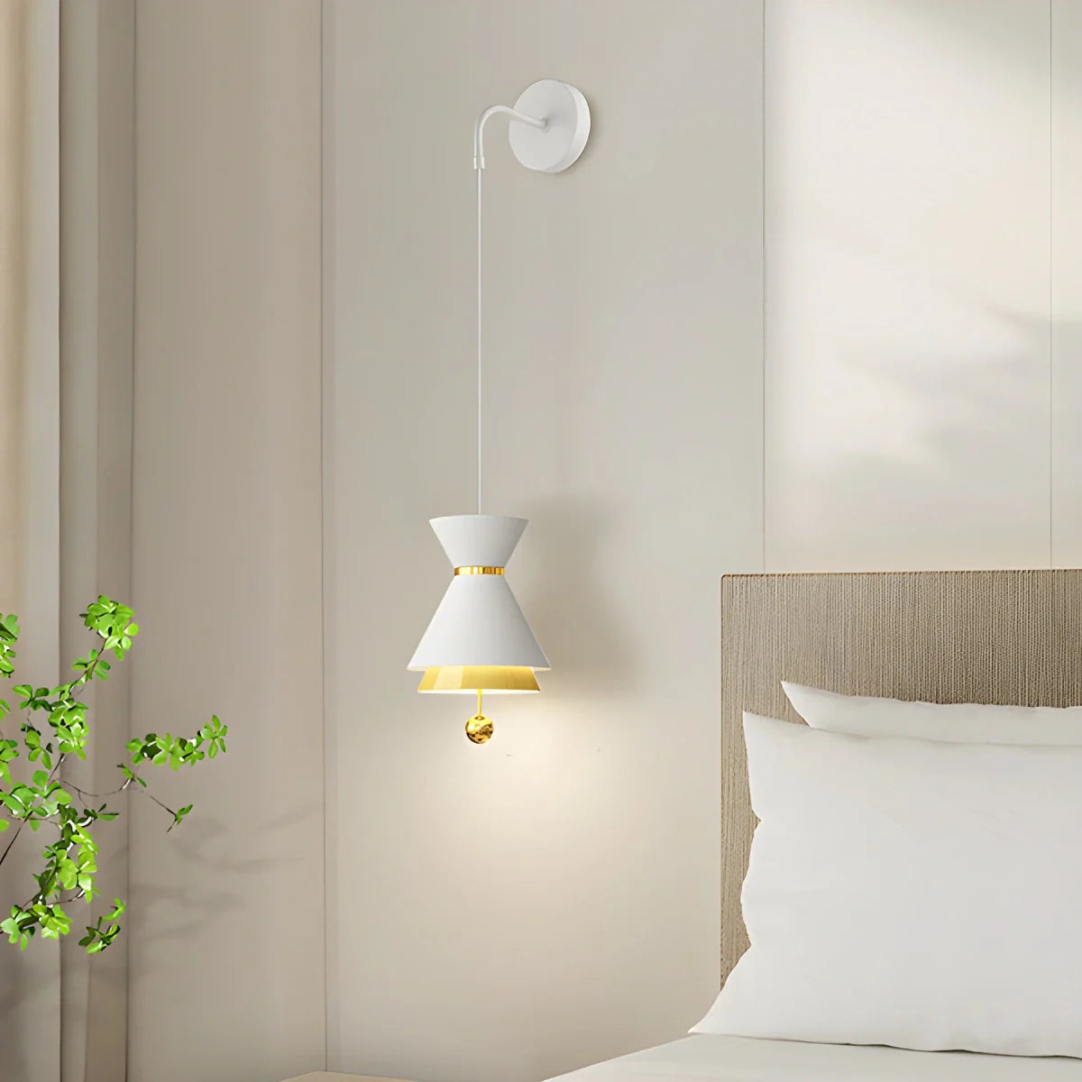 Feyran Modern Minimalist White LED Pendant & Wall Light