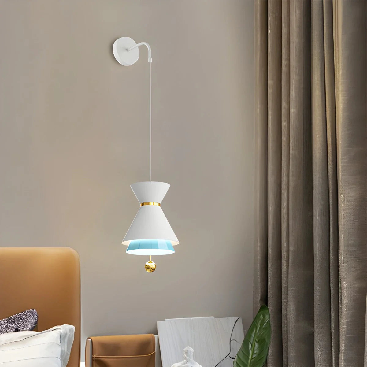 Feyran Modern Minimalist White LED Pendant & Wall Light