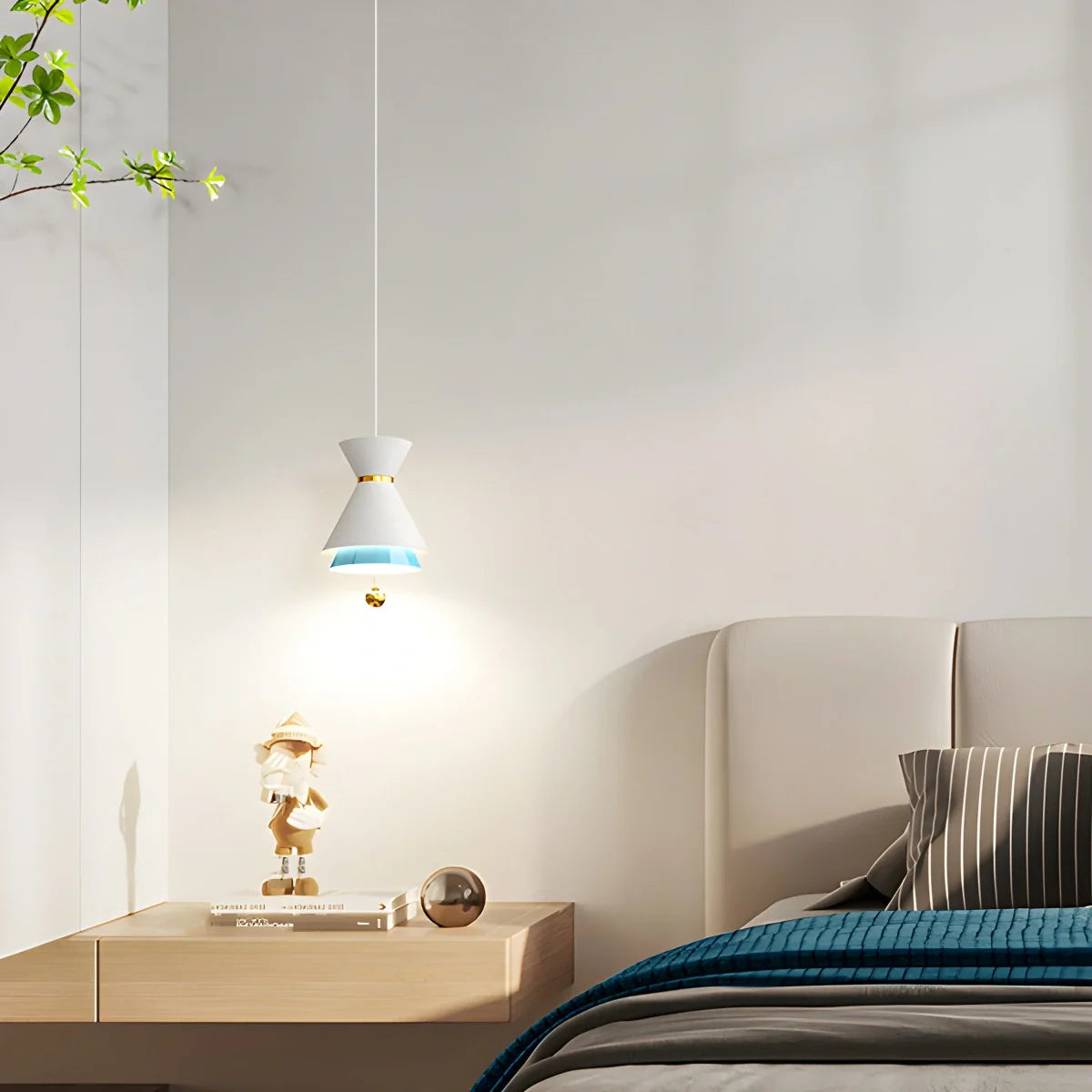 Feyran Modern Minimalist White LED Pendant & Wall Light