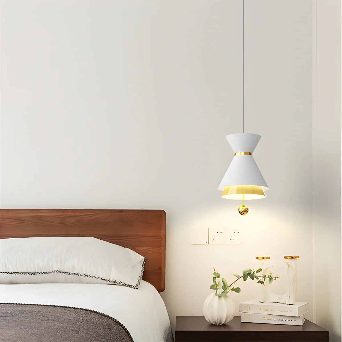 Feyran Modern Minimalist White LED Pendant & Wall Light