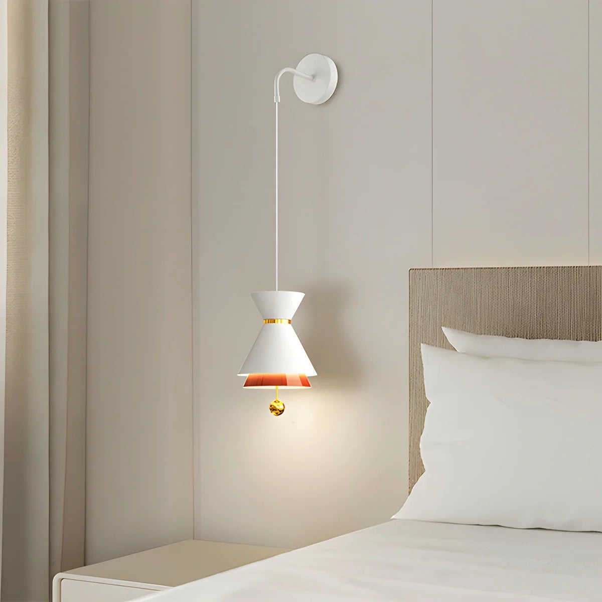Feyran Modern Minimalist White LED Pendant & Wall Light