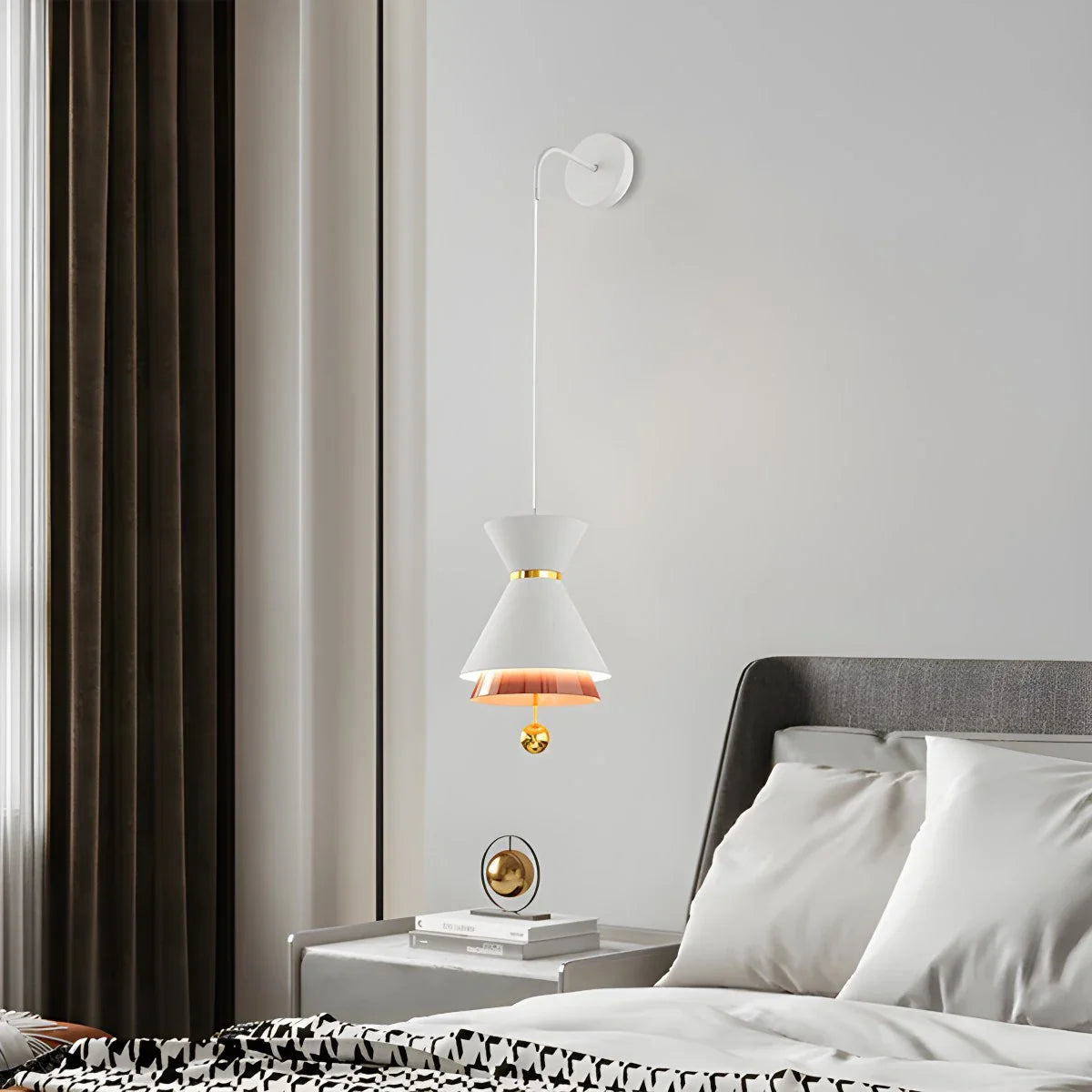 Feyran Modern Minimalist White LED Pendant & Wall Light