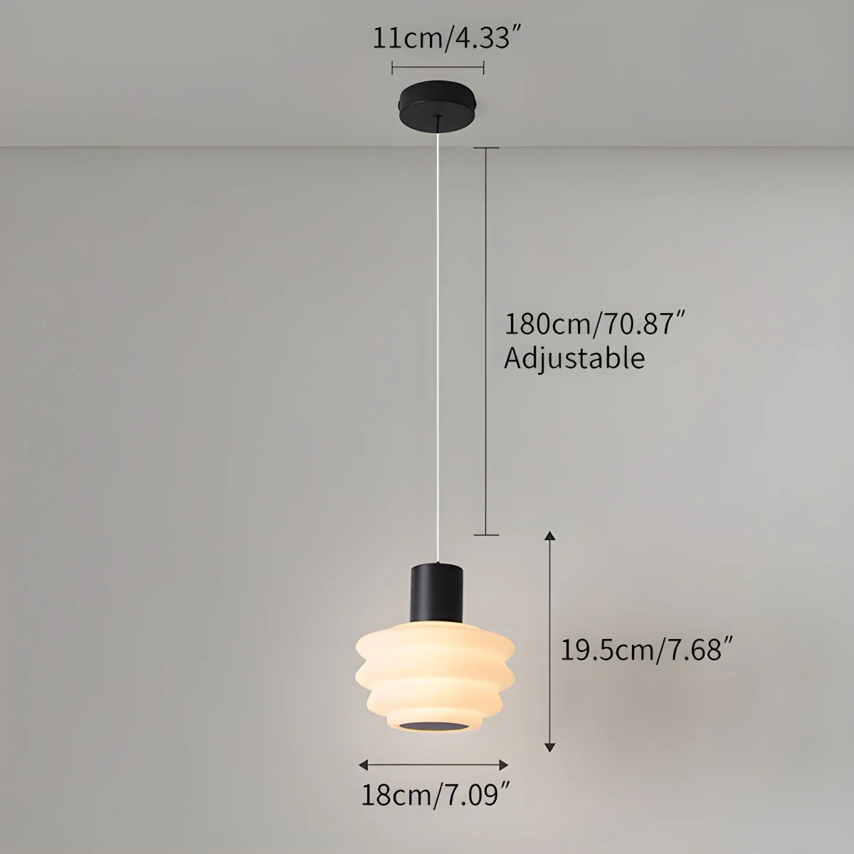 Feyran Nordic Cream Style LED Bedroom Small Pendant Light