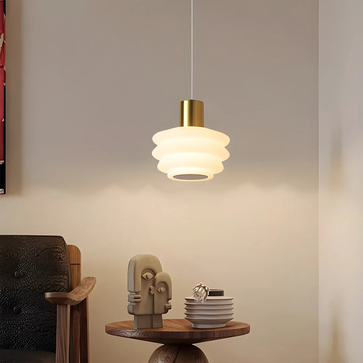 Feyran Nordic Cream Style LED Bedroom Small Pendant Light