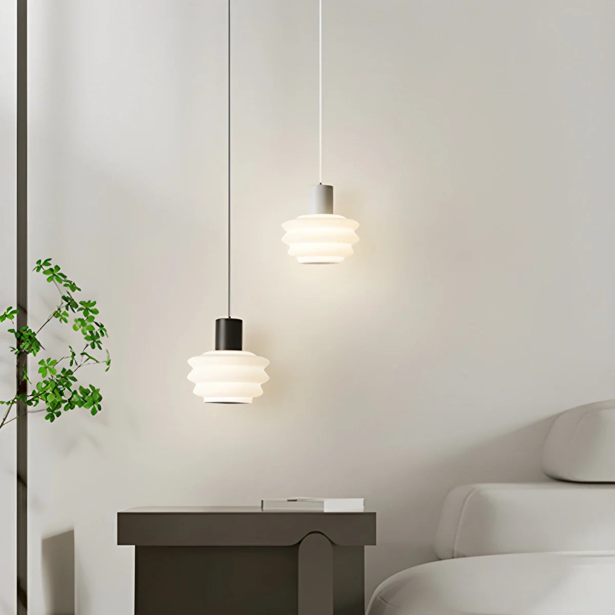 Feyran Nordic Cream Style LED Bedroom Small Pendant Light