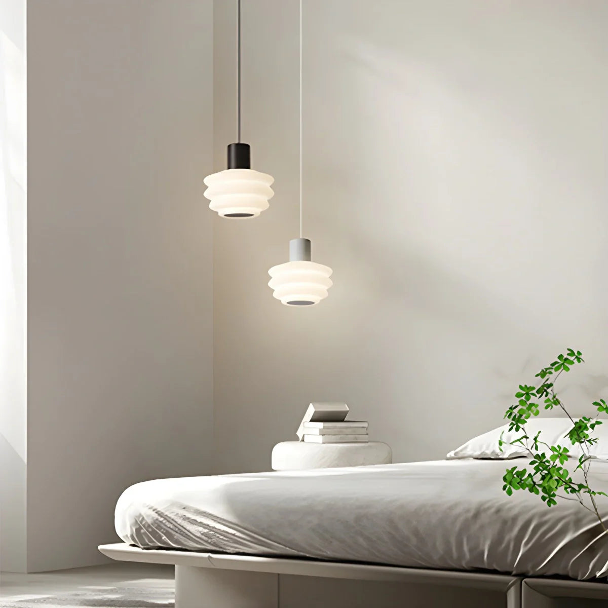 Feyran Nordic Cream Style LED Bedroom Small Pendant Light