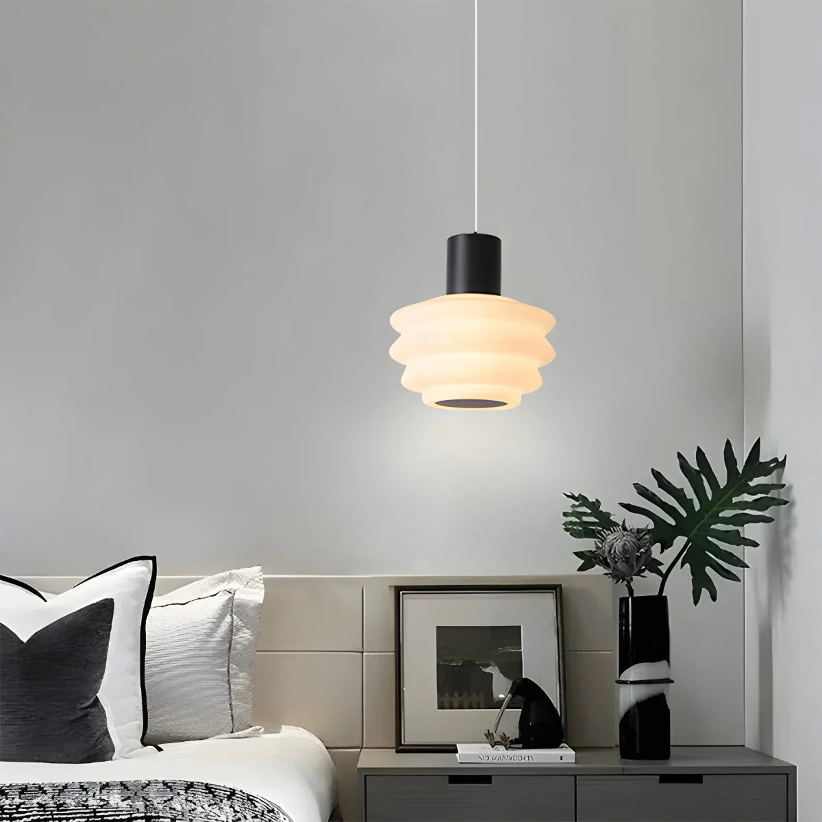 Feyran Nordic Cream Style LED Bedroom Small Pendant Light
