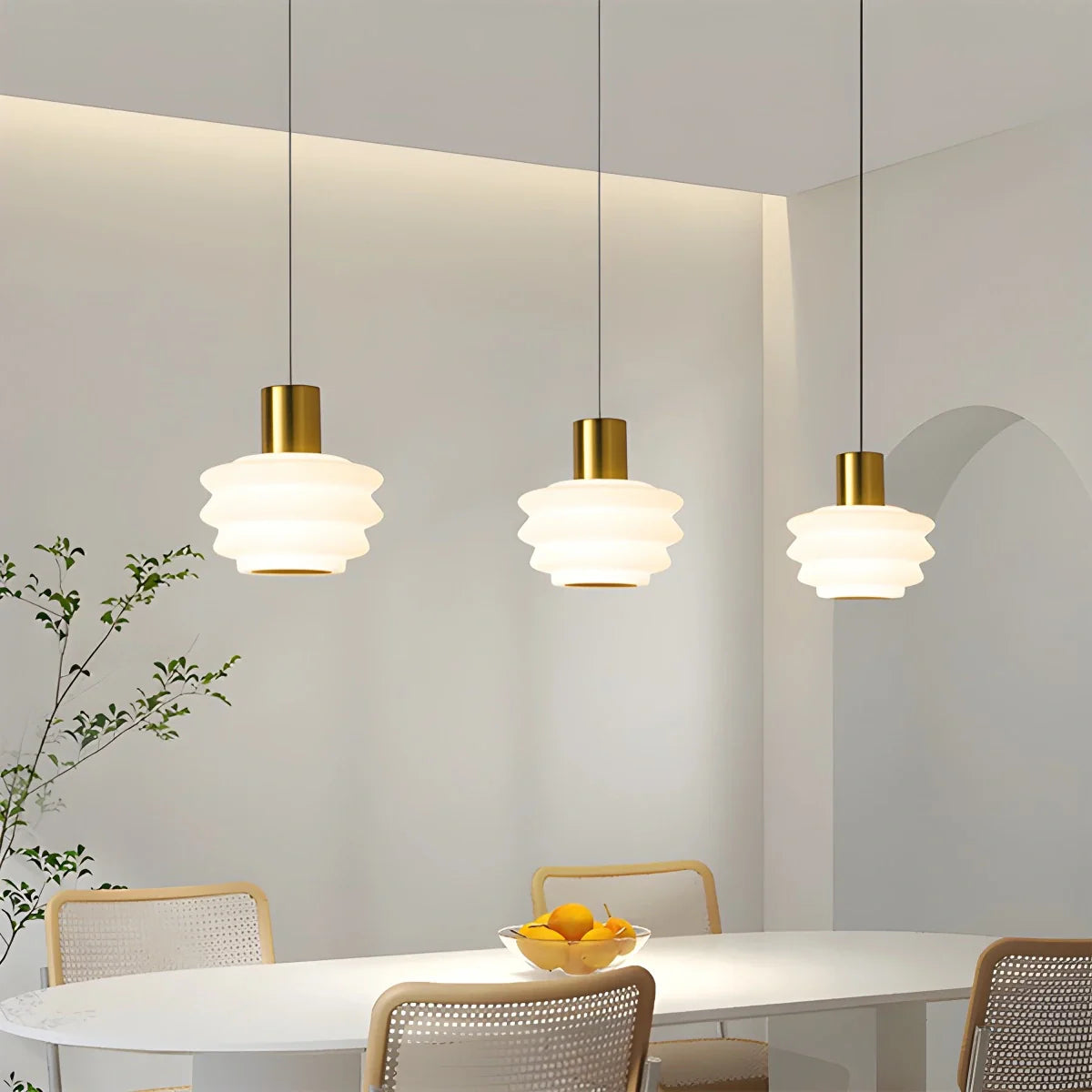 Feyran Nordic Cream Style LED Bedroom Small Pendant Light