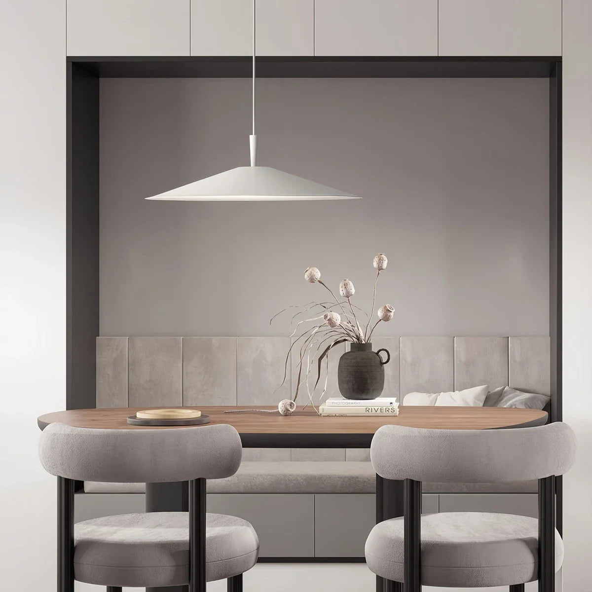 Feyran Minimalist Flying Saucer Pendant Light for Dining Room