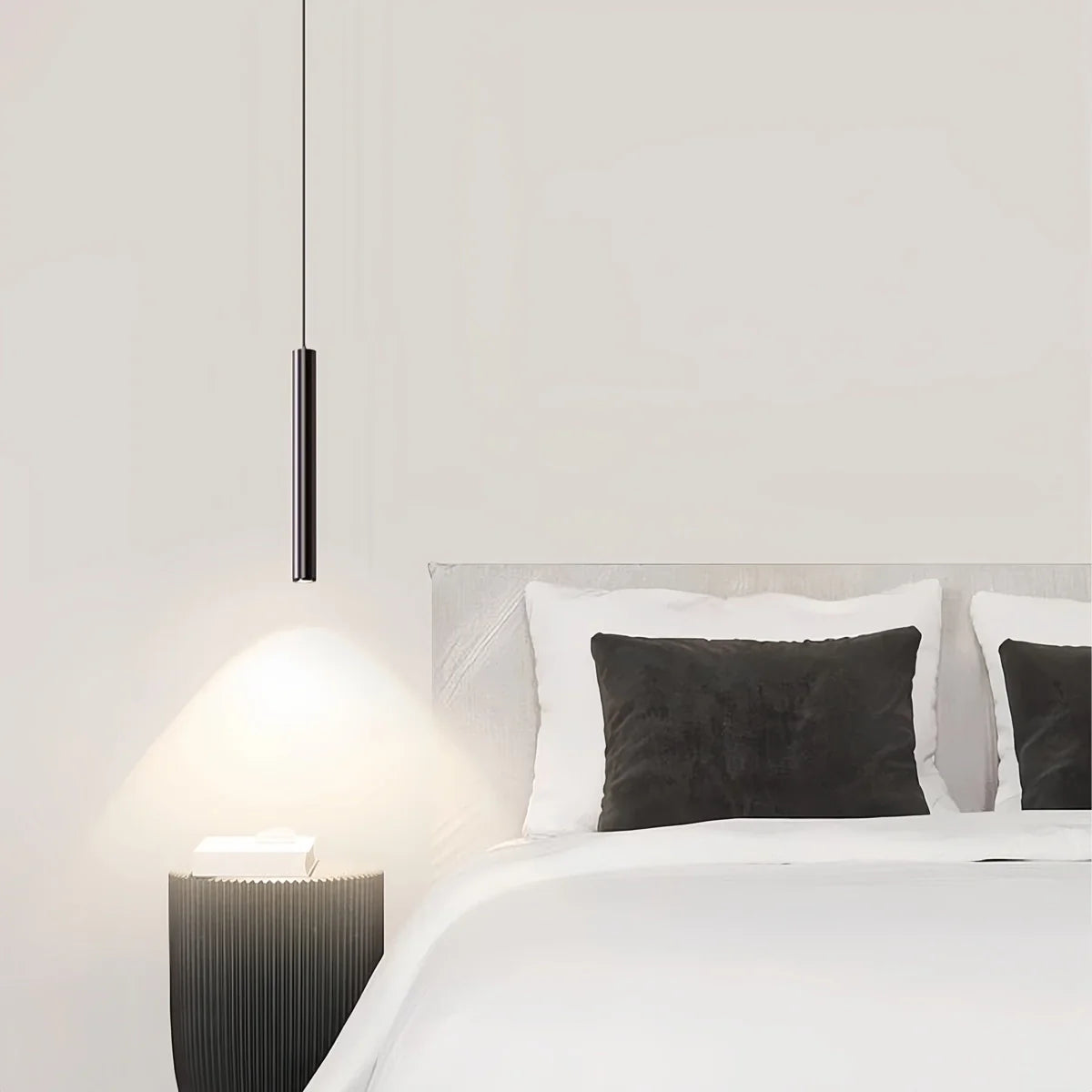 Feyran Modern Long Tube Led Pendant Light Bedside Lamp