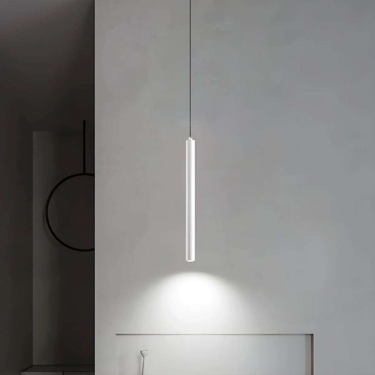Feyran Modern Long Tube Led Pendant Light Bedside Lamp