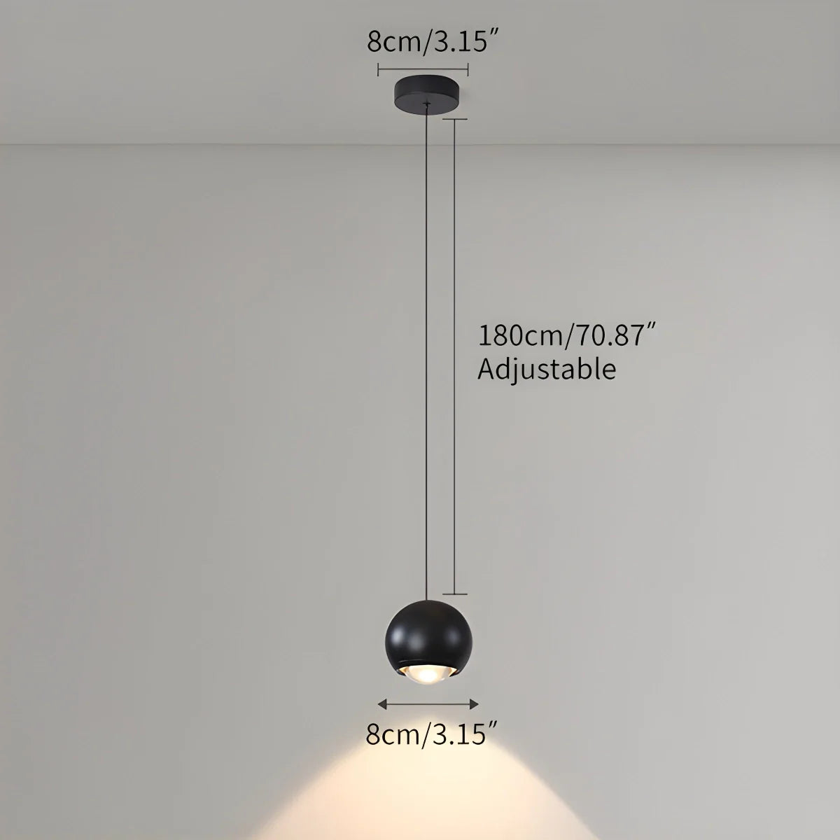 Feyran Modern Minimalist Ball Shape LED Pendant Light