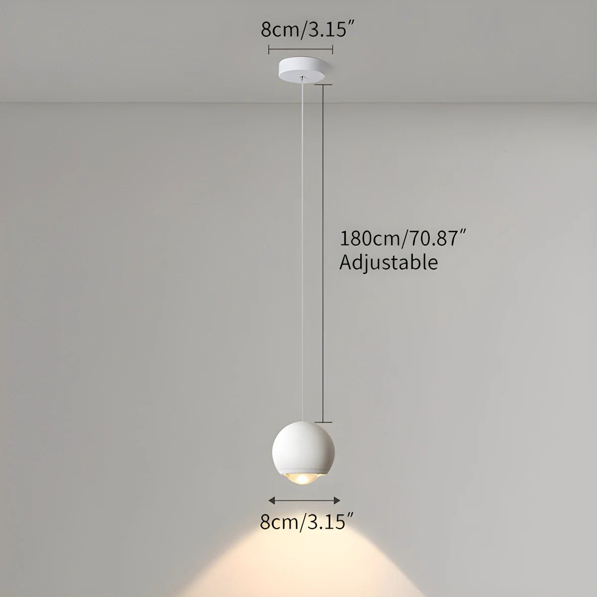 Feyran Modern Minimalist Ball Shape LED Pendant Light