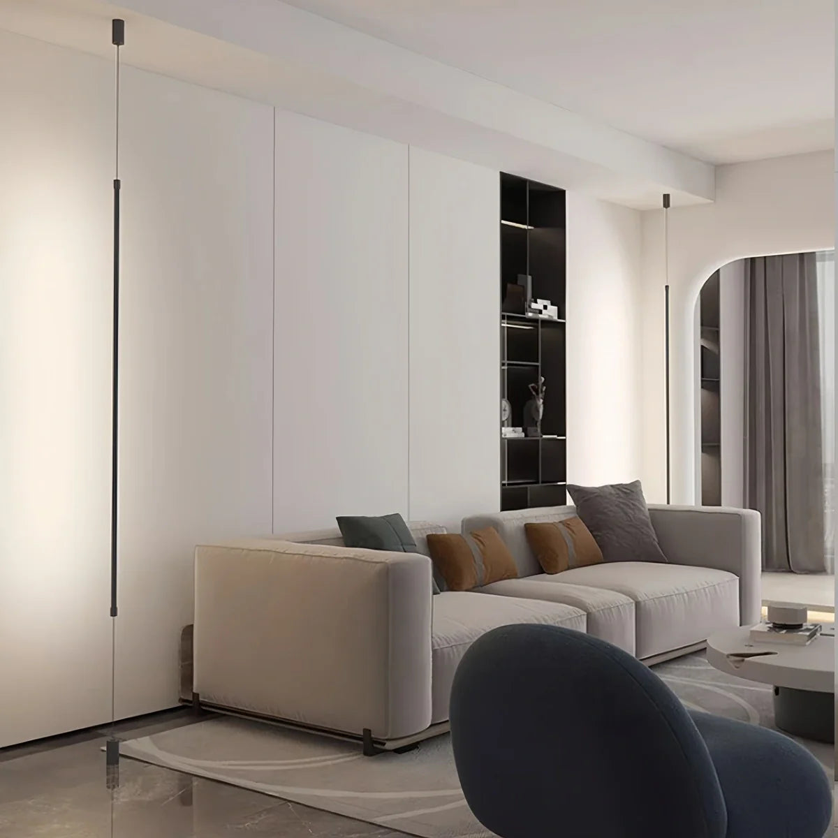 Feyran Modern Long Line Floor To Ceiling Light