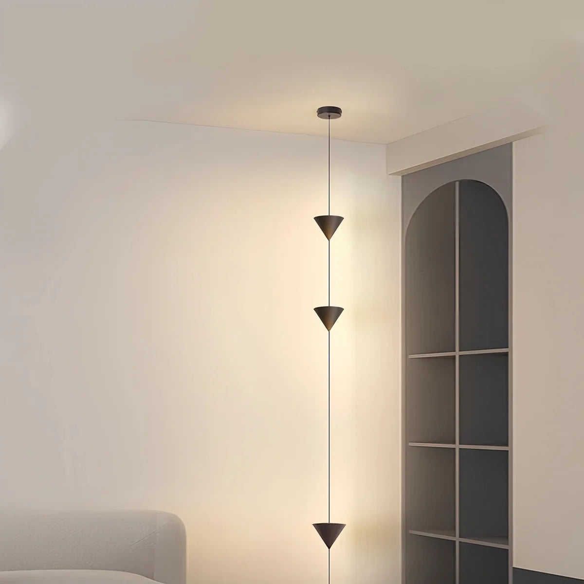 Feyran Cone Desigh Hanging Cable Floor Lamp