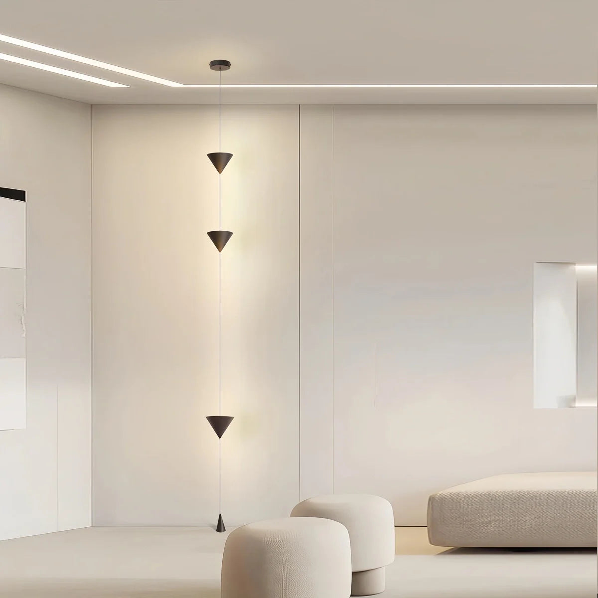 Feyran Cone Desigh Hanging Cable Floor Lamp