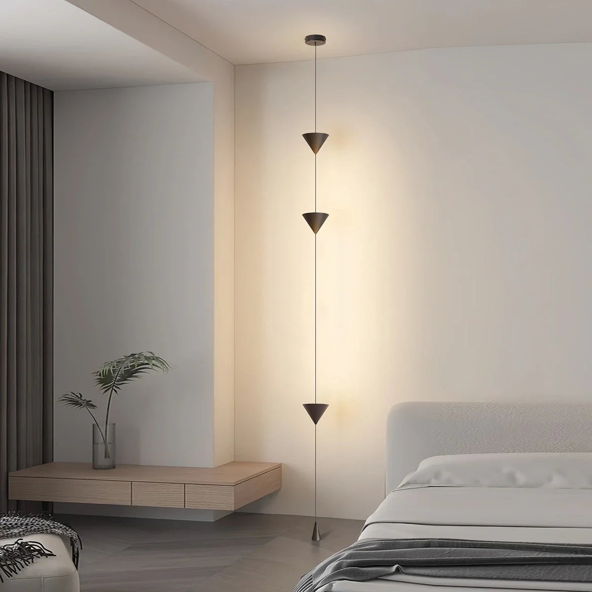 Feyran Cone Desigh Hanging Cable Floor Lamp