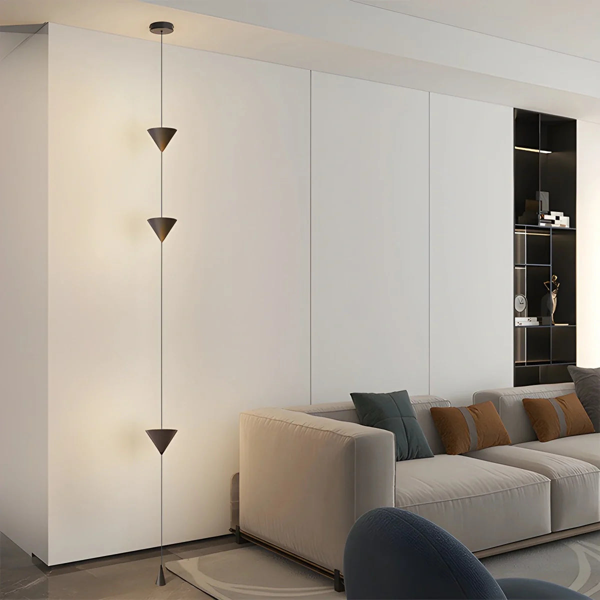 Feyran Cone Desigh Hanging Cable Floor Lamp