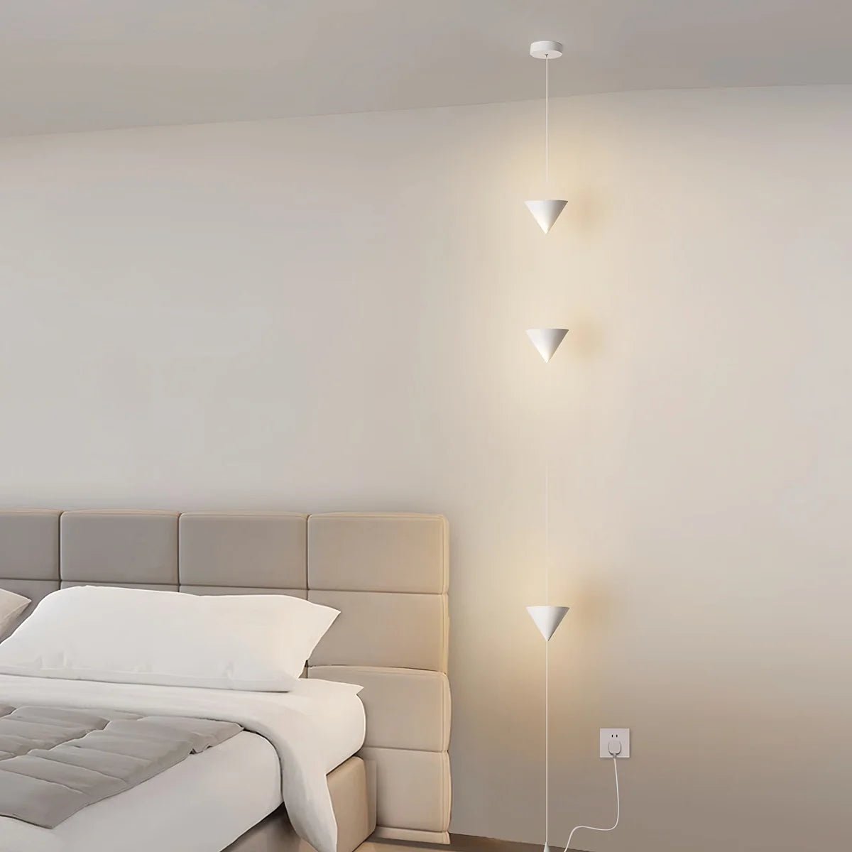 Feyran Cone Desigh Hanging Cable Floor Lamp