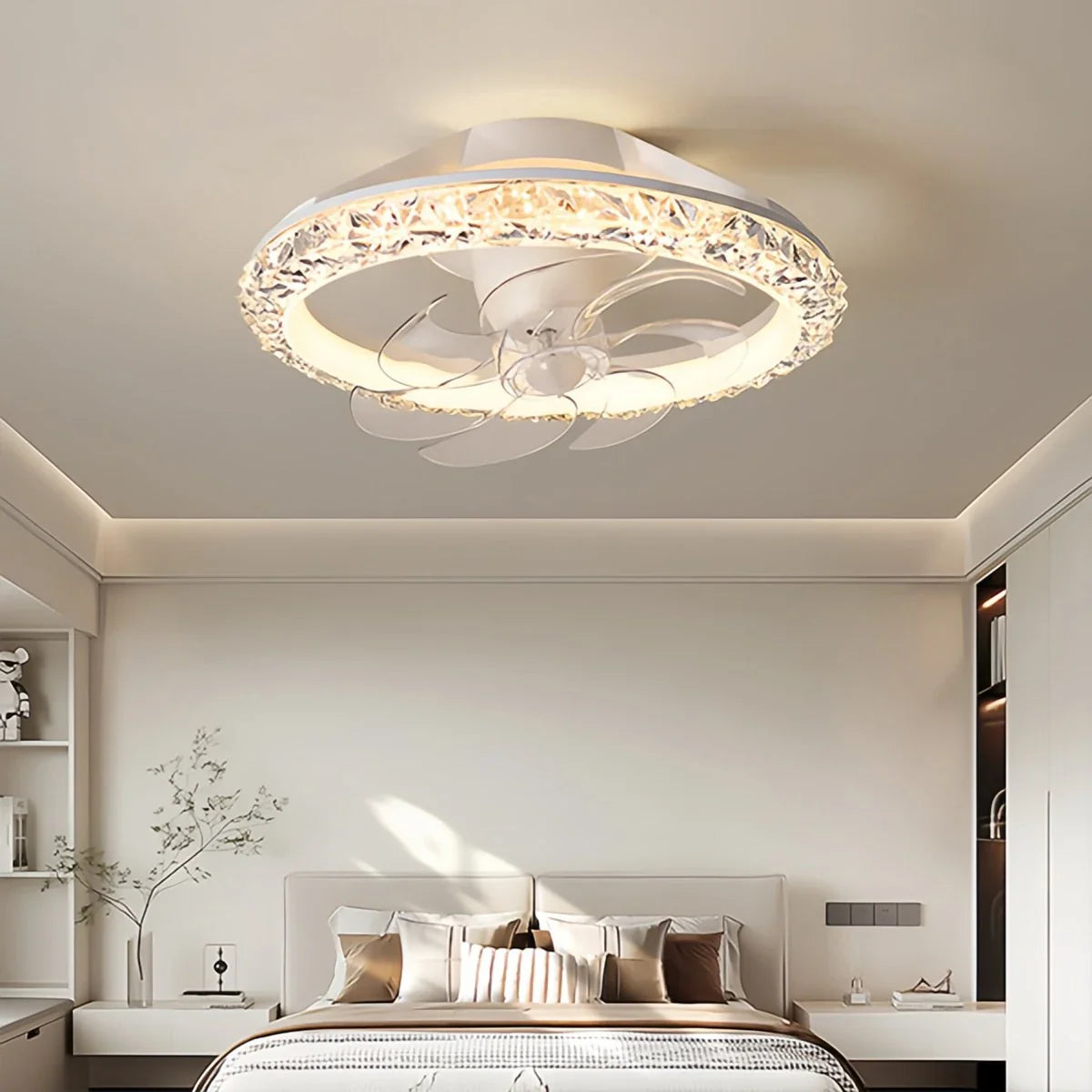 Feyran Creative Circular LED Ceiling Fan Light