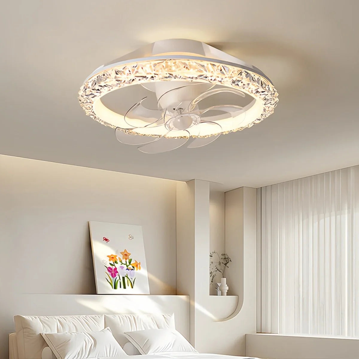 Feyran Creative Circular LED Ceiling Fan Light