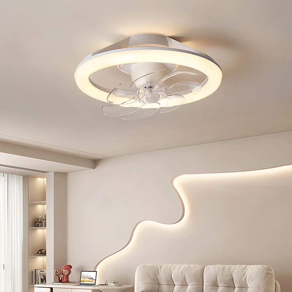 Feyran Creative Circular LED Ceiling Fan Light