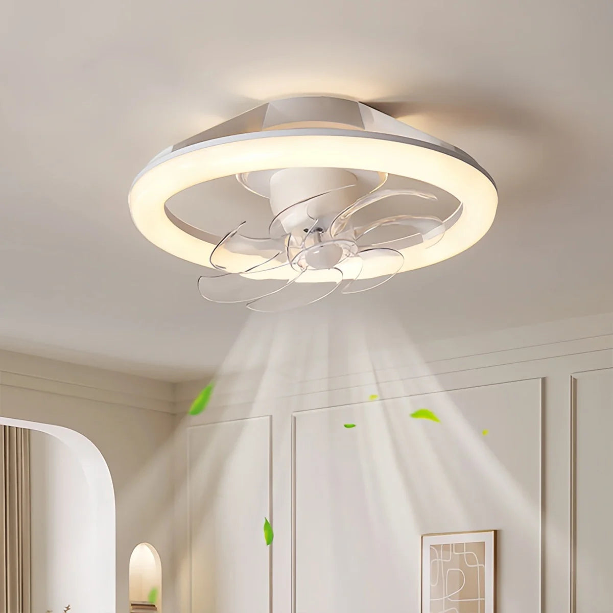 Feyran Creative Circular LED Ceiling Fan Light