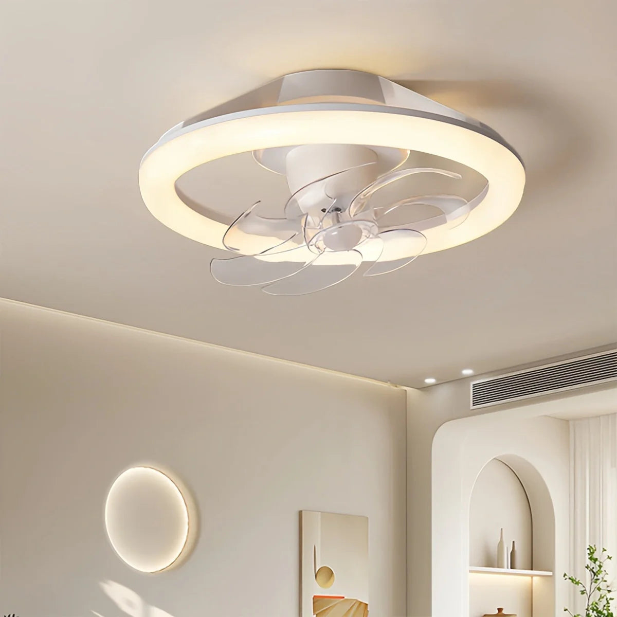Feyran Creative Circular LED Ceiling Fan Light