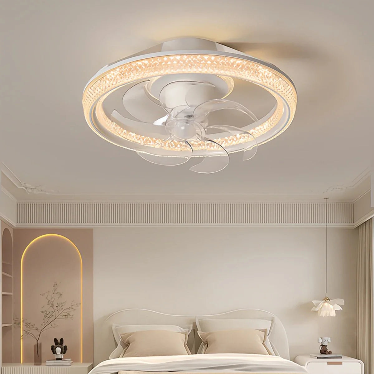 Feyran Creative Circular LED Ceiling Fan Light