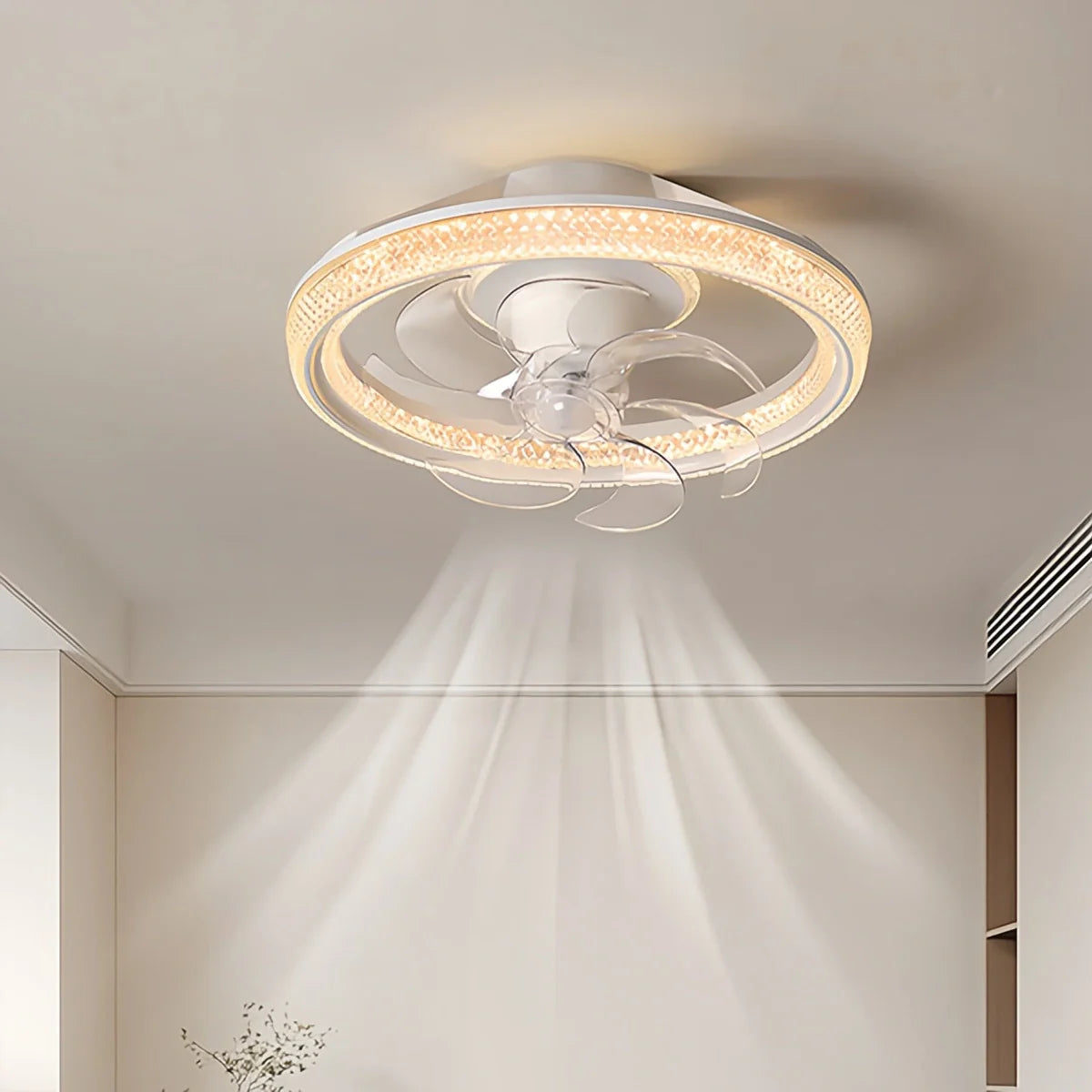 Feyran Creative Circular LED Ceiling Fan Light