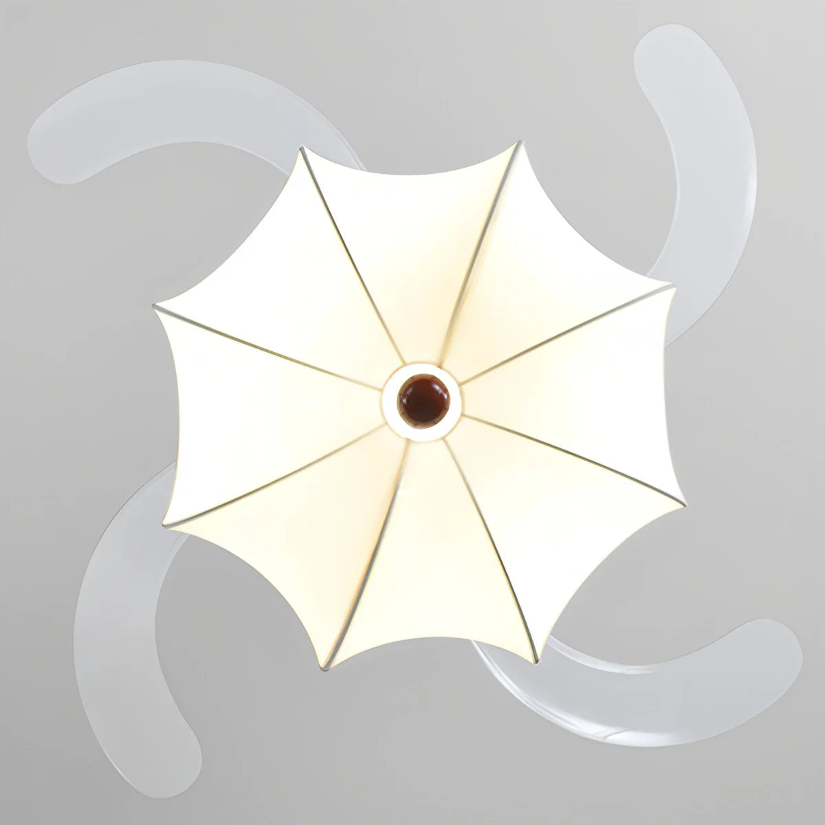 Feyran Retro Fabric Ceiling Fan Light for Dining Room