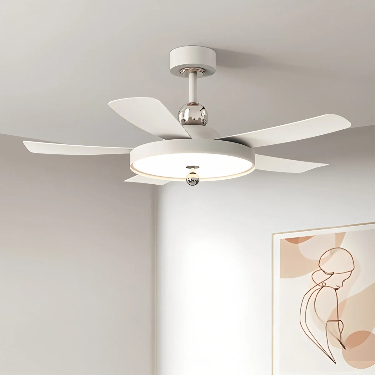 Feyran Silent Ceiling Fan with Light & Remote Control
