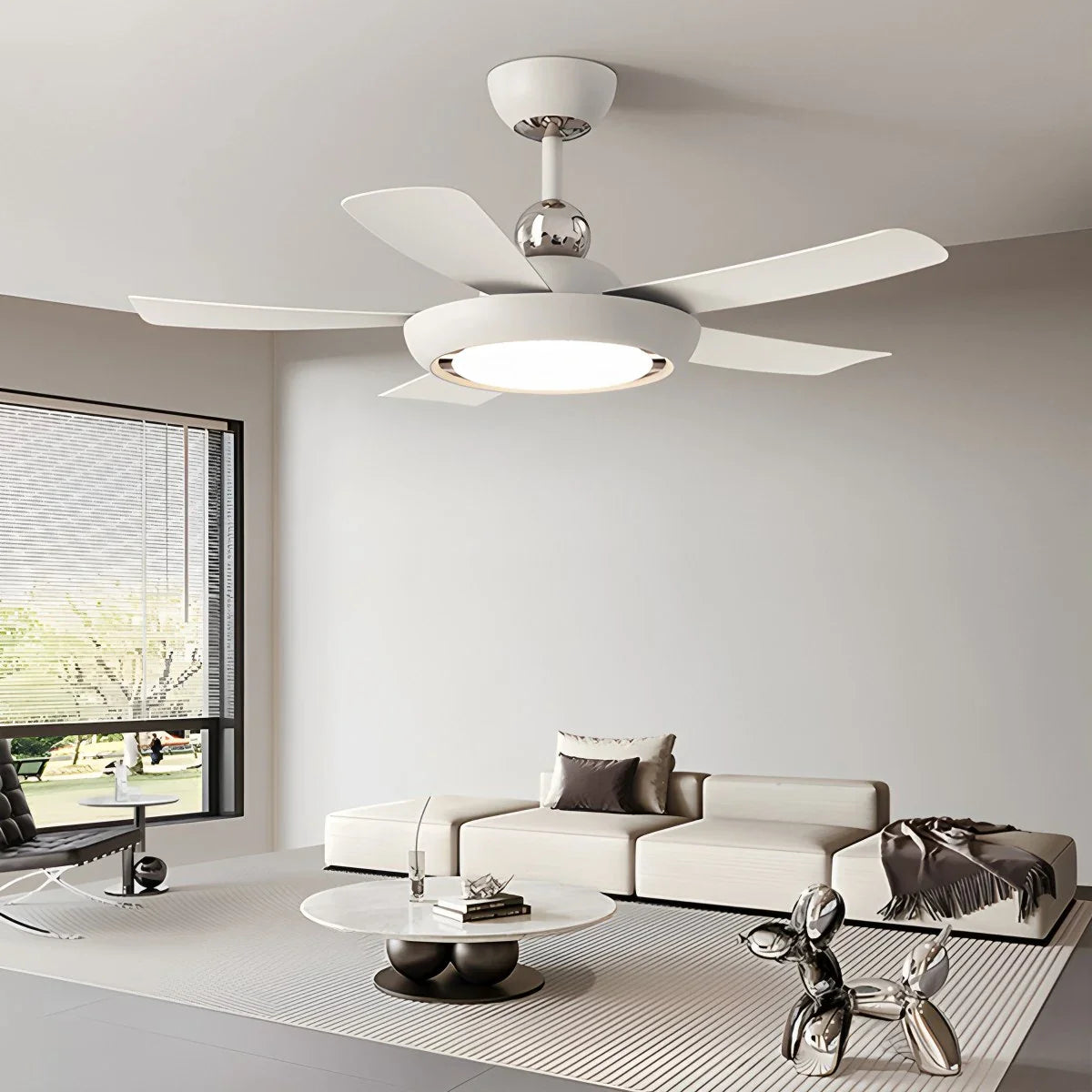 Feyran Silent Ceiling Fan with Light & Remote Control