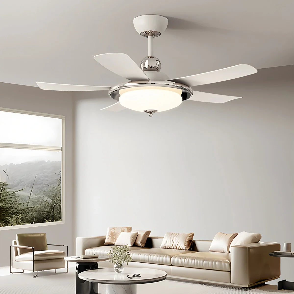 Feyran Silent Ceiling Fan with Light & Remote Control