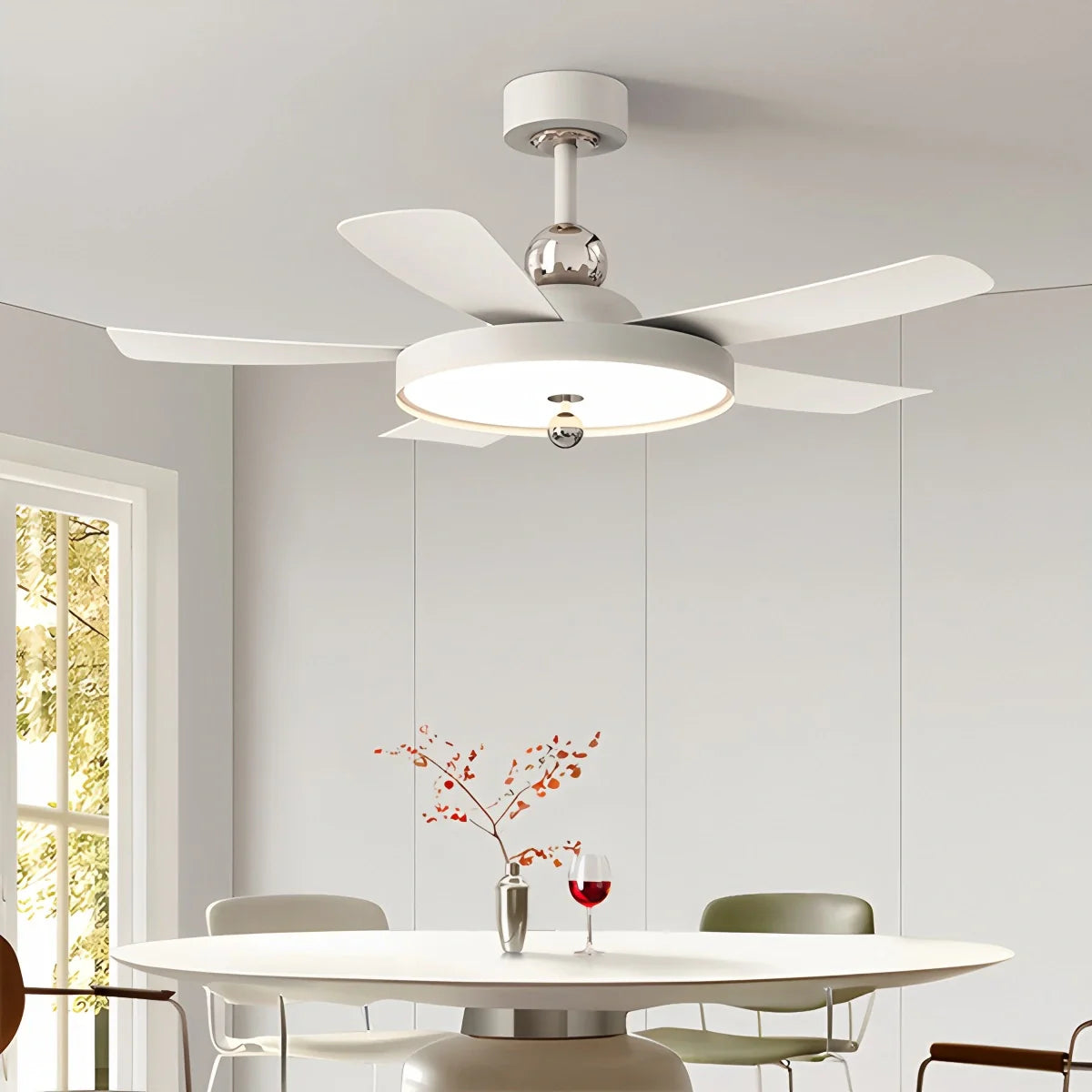 Feyran Silent Ceiling Fan with Light & Remote Control