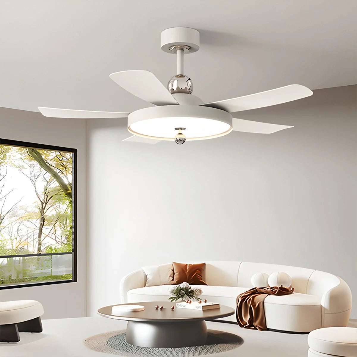 Feyran Silent Ceiling Fan with Light & Remote Control