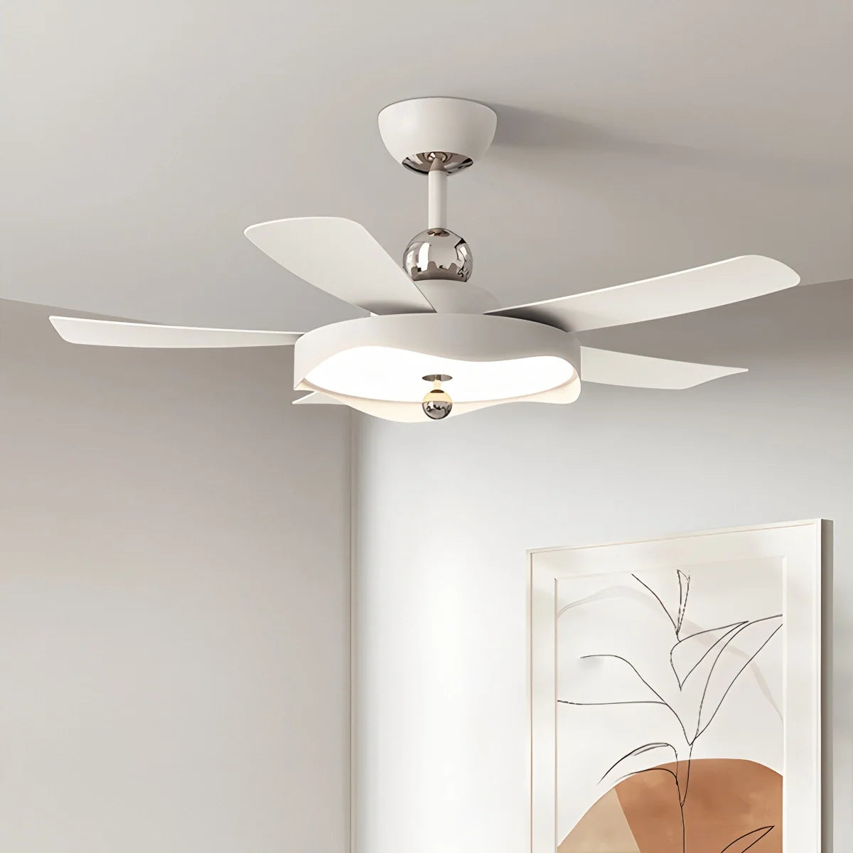 Feyran Silent Ceiling Fan with Light & Remote Control