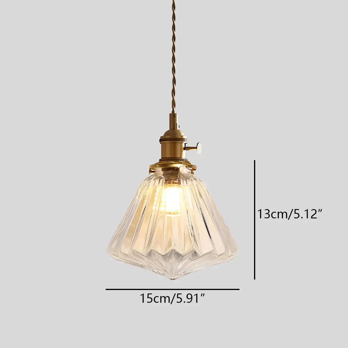 Feyran Isabel Glass Pendant Light for Kitchen Island
