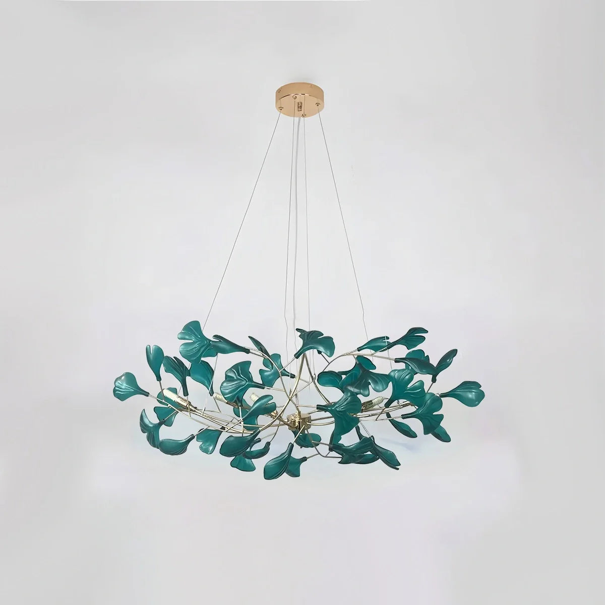 Feyran Acrylic Ginkgo Leaf Chandelier for Dining Area