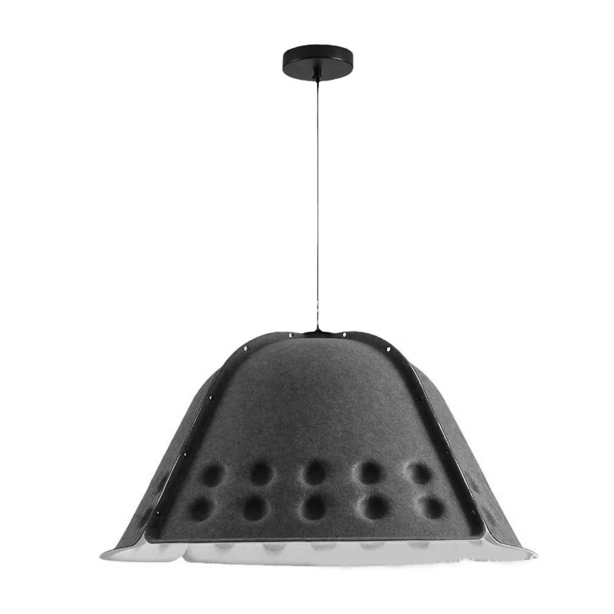 Feyran Clock Shaped Hot Pressed Acoustic Pendant Light