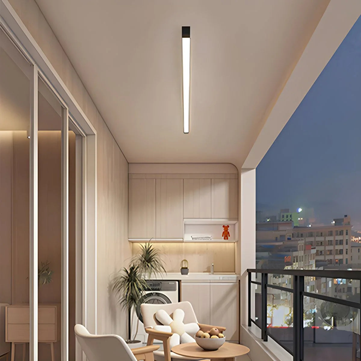 Feyran Dimmable Long Linear Ceiling Light
