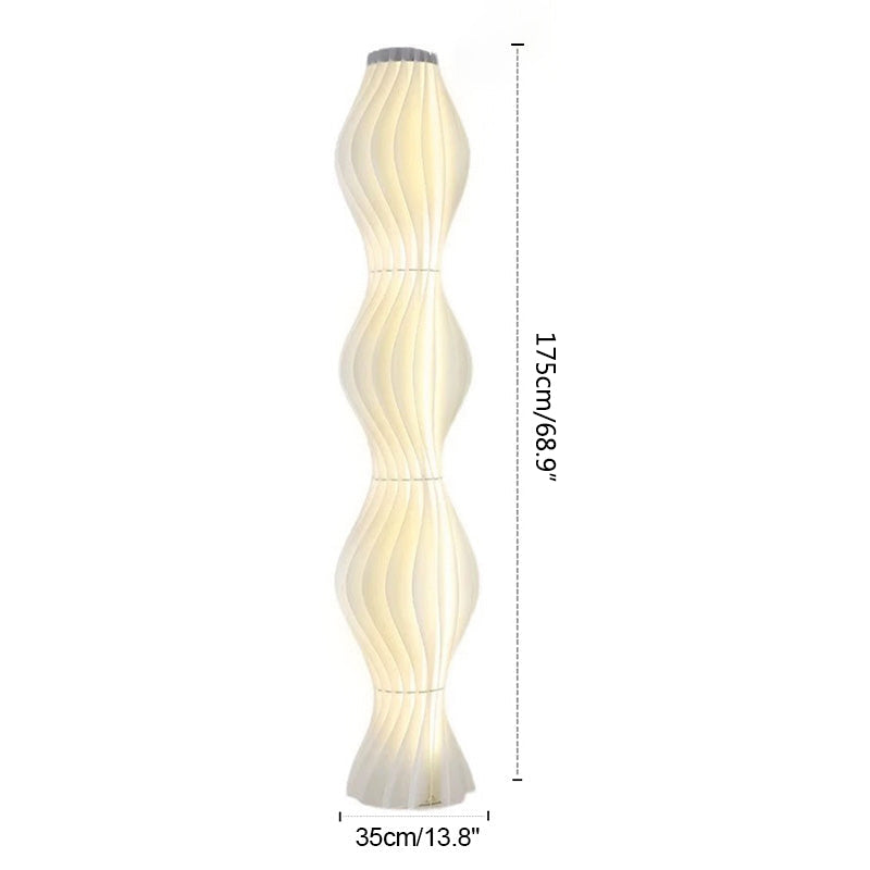 Feyran Wave Column Floor Lamp for Living Room Bedroom