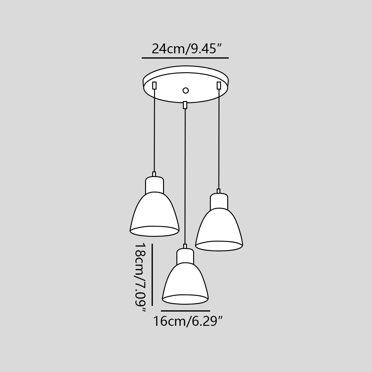 Feyran Colorato Aluminum Pendant Light for Kitchen