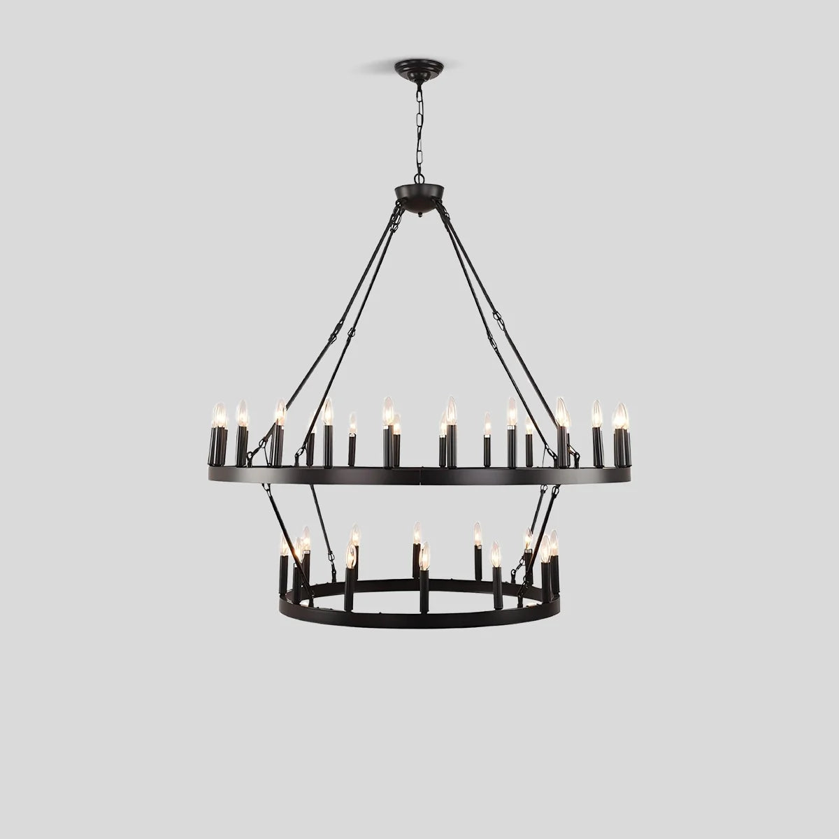 Feyran Candle Shaped Chandelier for Dining Room
