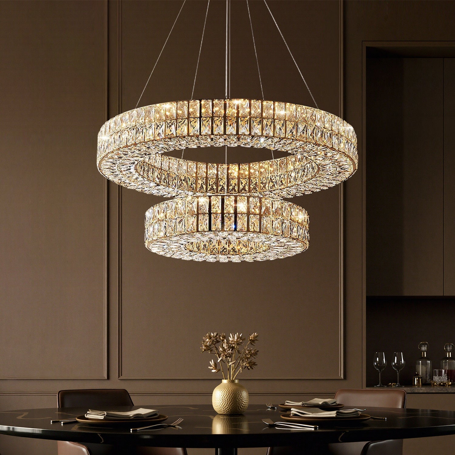 Duoluxe Elegance Crystal Chandelier Feyran